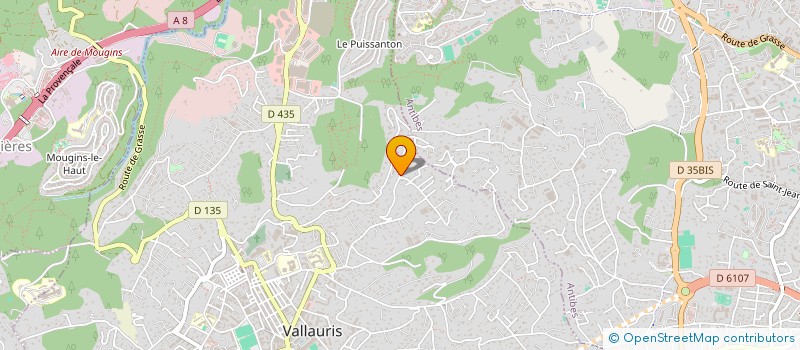 localisation de l'entreprise CARUSO PERE ET FILLE à VALLAURIS