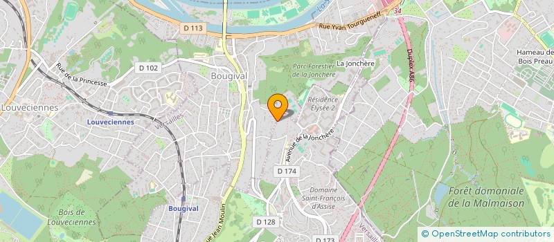 localisation de l'entreprise CARVA 78 à BOUGIVAL