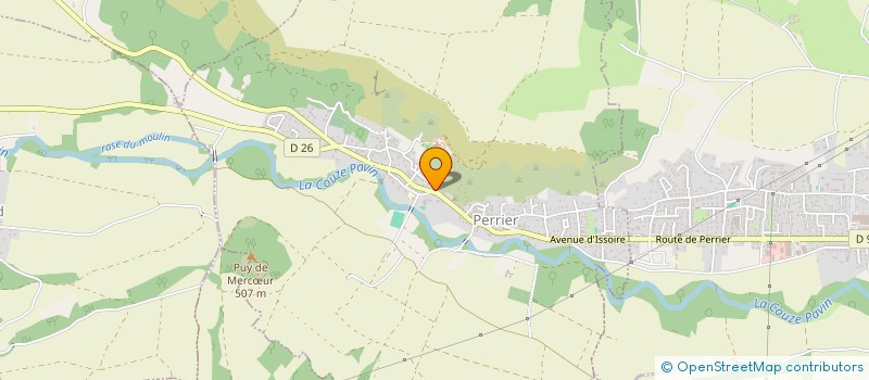 localisation de l'entreprise CARVADYS  ISSOIRE