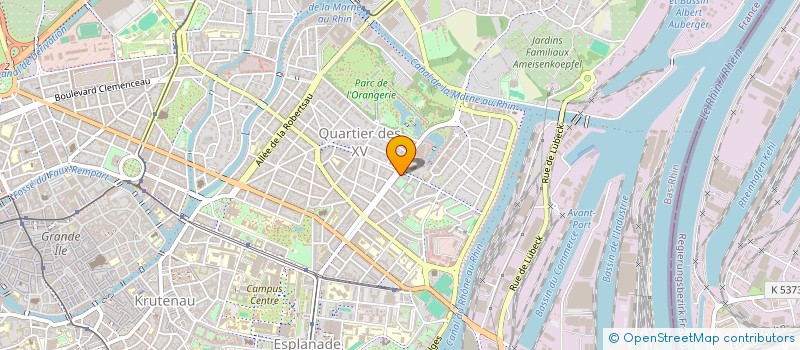 localisation de l'entreprise CARVAL à STRASBOURG
