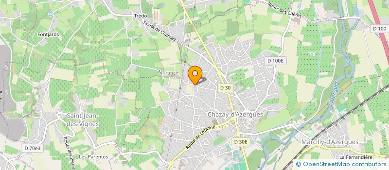 localisation de l'entreprise CARVALHO  CHAZAY-D'AZERGUES