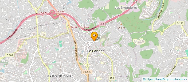 localisation de l'entreprise CARVALHO CONCEPT à LE CANNET