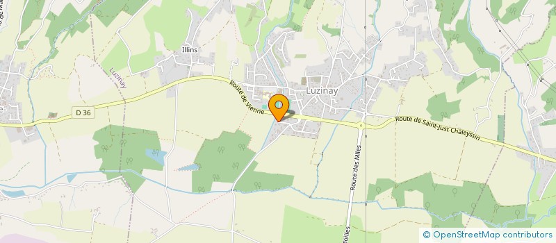 localisation de l'entreprise CARVALHO CONSTRUCTION à LUZINAY