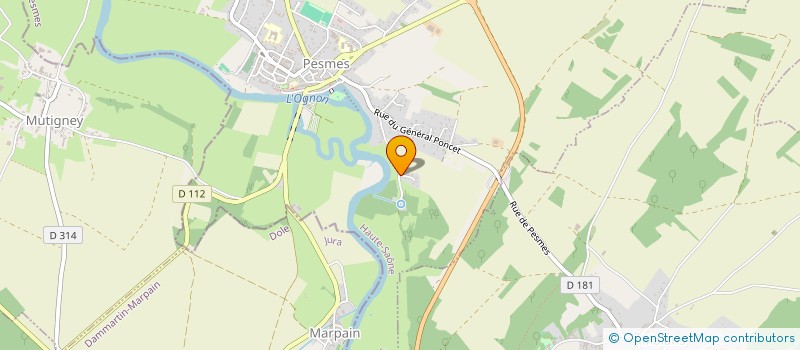 localisation de l'entreprise CARVALHOST  PESMES