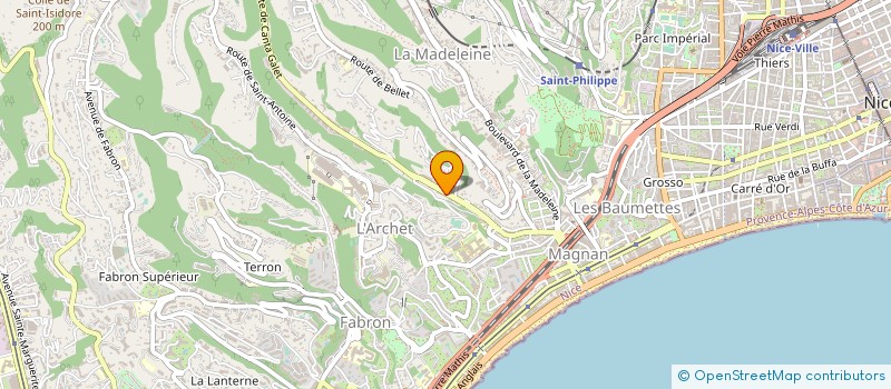 localisation de l'entreprise CARVI à NICE