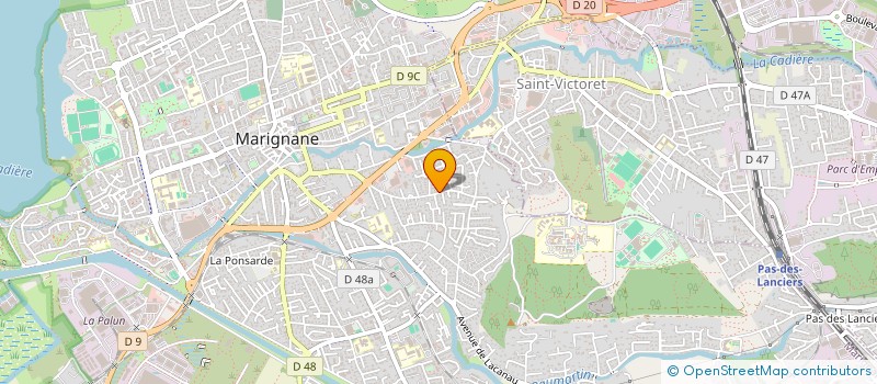 localisation de l'entreprise CARVI  MARIGNANE