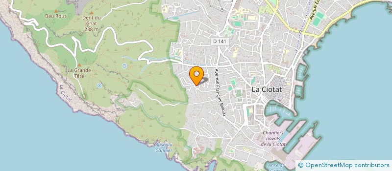 localisation de l'entreprise CARVI  LA CIOTAT