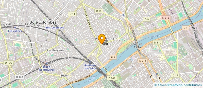 localisation de l'entreprise CARVID SERVICES à ASNIERES-SUR-SEINE