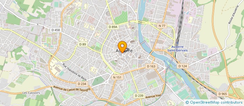 localisation de l'entreprise CARVIE ASSURANCES à AUXERRE