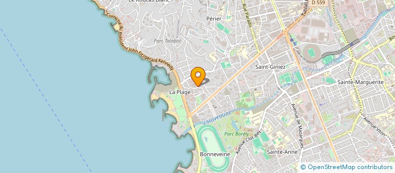 localisation de l'entreprise CARVIN COMMUNICATION ET EDITION à MARSEILLE