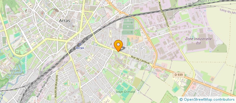 localisation de l'entreprise CARWIN à ARRAS