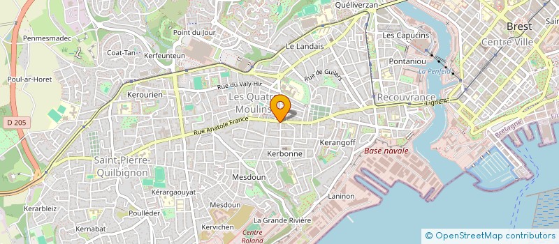localisation de l'entreprise CARYATIS à BREST