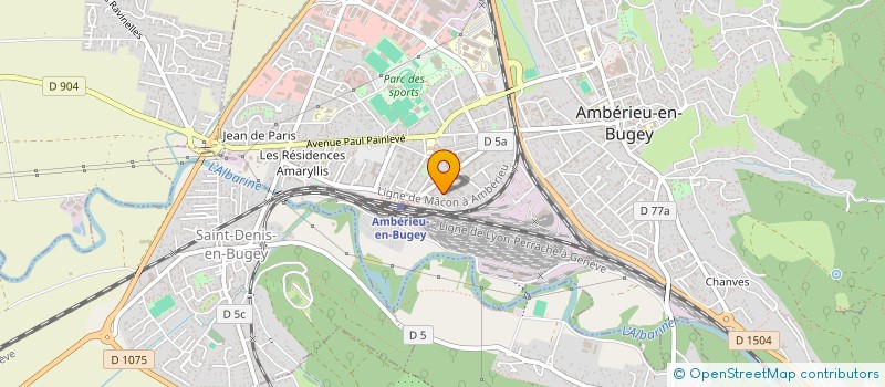 localisation de l'entreprise CARYLIAN  AMBERIEU-EN-BUGEY