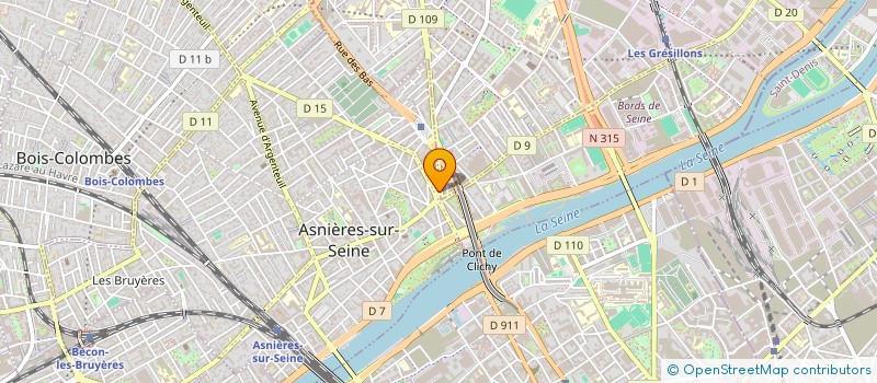 localisation de l'entreprise CARZINE à ASNIERES-SUR-SEINE