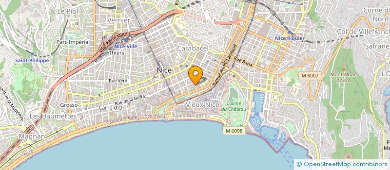 localisation de l'entreprise CARZO ET LIEUTIER à NICE