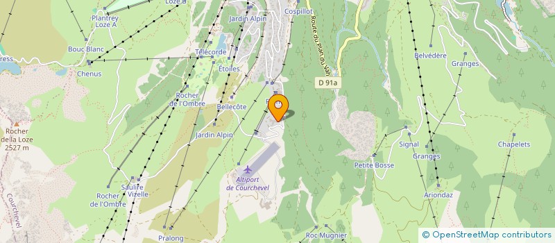 localisation de l'entreprise CAS 1550 à COURCHEVEL