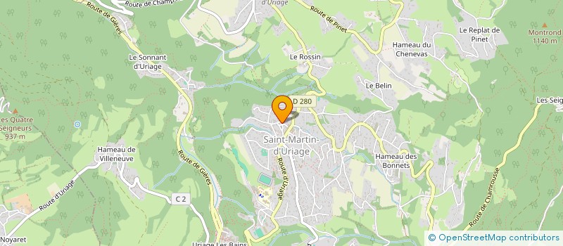 localisation de l'entreprise CAS 2  SAINT-MARTIN-D'URIAGE