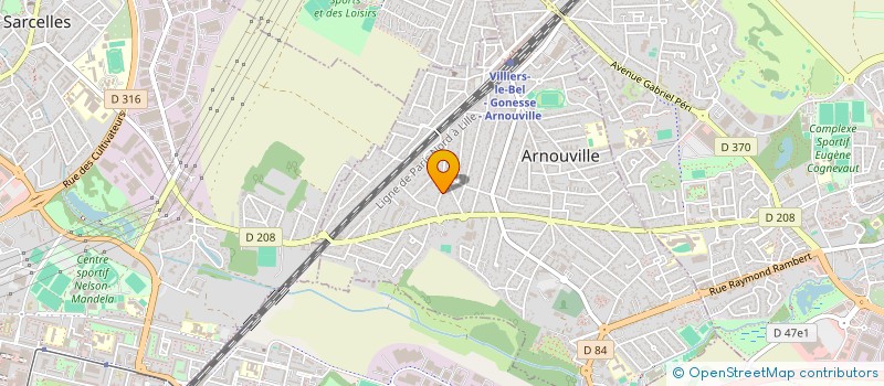 localisation de l'entreprise CAS  ARNOUVILLE