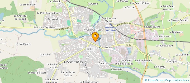 localisation de l'entreprise CAS  MONTFORT-SUR-MEU