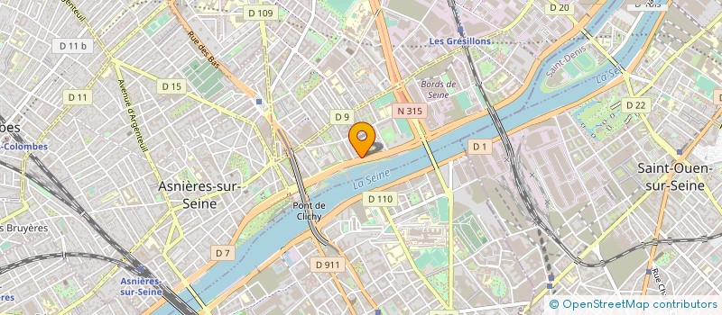 localisation de l'entreprise CAS ASNIERES 612 à ASNIERES-SUR-SEINE