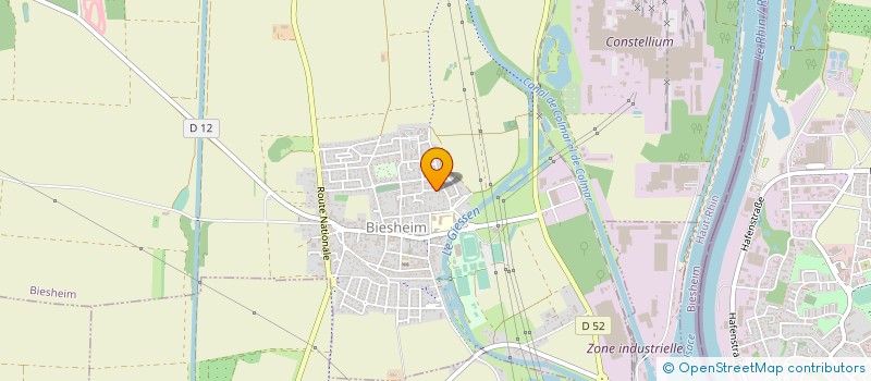 localisation de l'entreprise CAS BERNARD .  NEUF-BRISACH