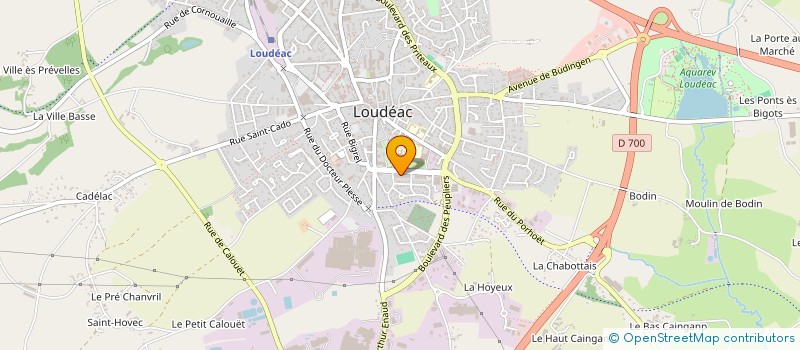 localisation de l'entreprise CAS & CLO à LOUDEAC