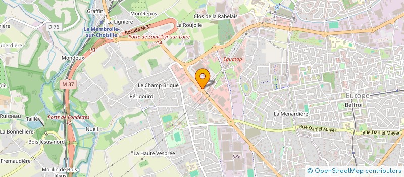 localisation de l'entreprise CAS CYR SARL  SAINT-CYR-SUR-LOIRE