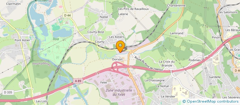 localisation de l'entreprise CAS DEVELOPPEMENT  THIERS