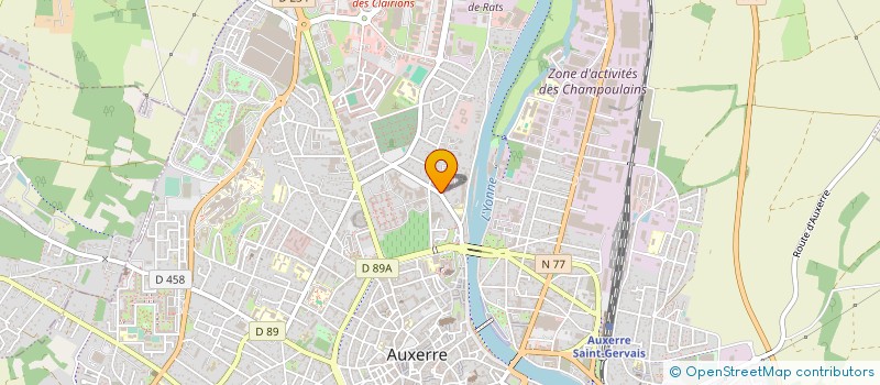 localisation de l'entreprise CAS EGF à AUXERRE