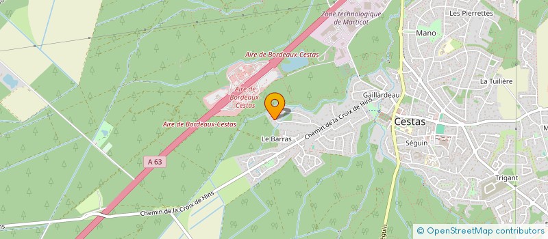 localisation de l'entreprise CAS IN THE CLOUD  CESTAS