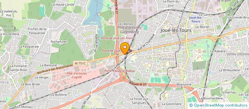 localisation de l'entreprise CAS JOUE  JOUE-LES-TOURS