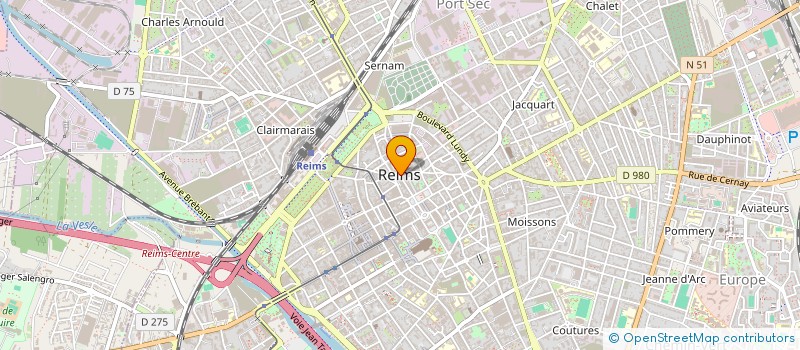 localisation de l'entreprise CAS PERS MUNICIPAL REIMS CAISSE ECOLES  REIMS