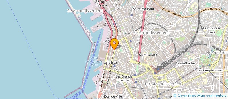 localisation de l'entreprise CAS PERSONNEL MARSEIL BUREAU AIDE SOCIAL à MARSEILLE 2