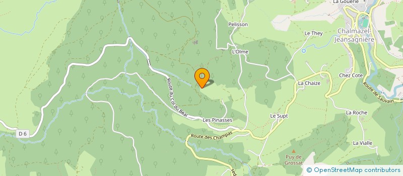 localisation de l'entreprise CAS PRATIQUE  CHALMAZEL-JEANSAGNIERE