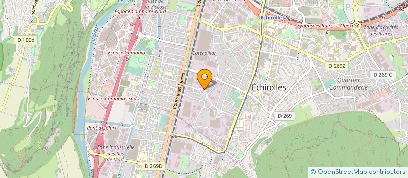 localisation de l'entreprise CAS SERVICES à ECHIROLLES