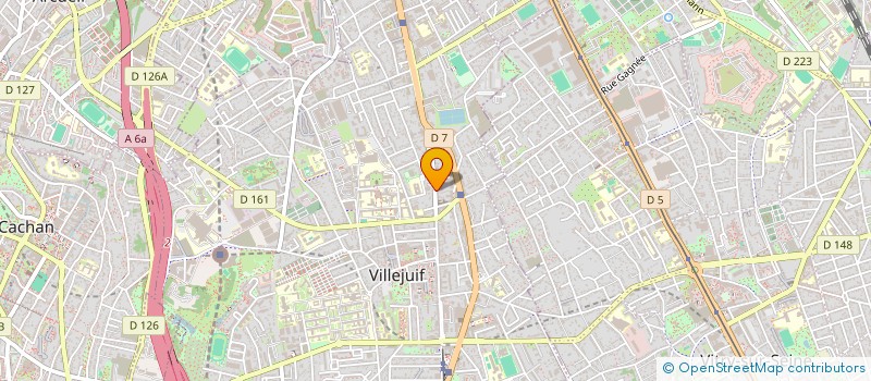 localisation de l'entreprise CAS.TP  VILLEJUIF