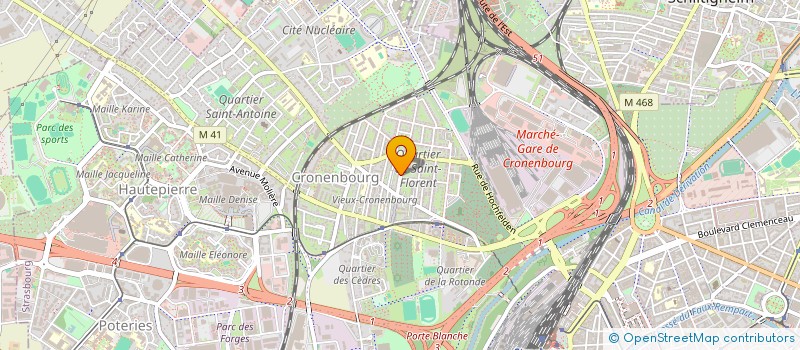 localisation de l'entreprise CASA 04  STRASBOURG