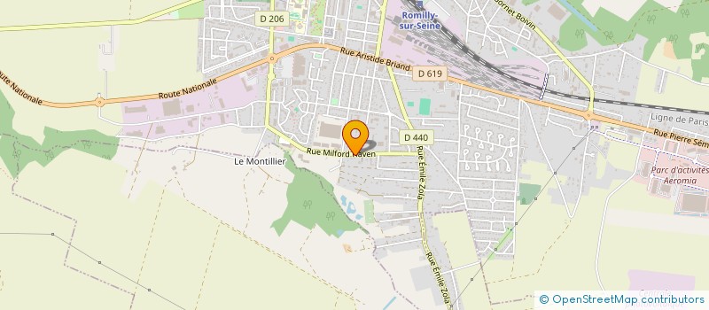 localisation de l'entreprise CASA 2007 à ROMILLY-SUR-SEINE