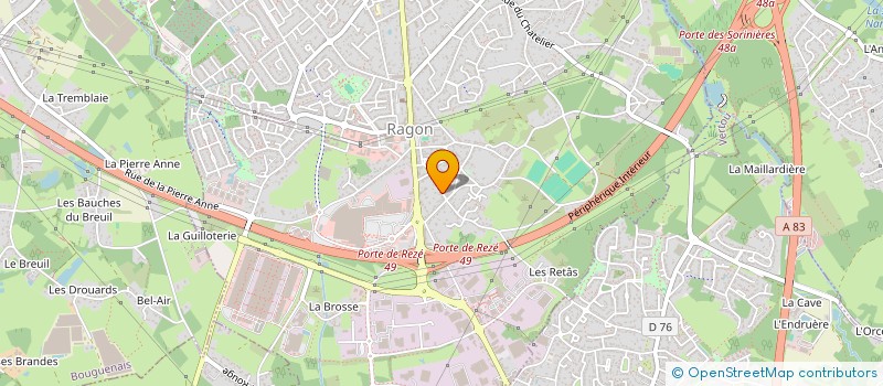 localisation de l'entreprise CASA 481  REZE