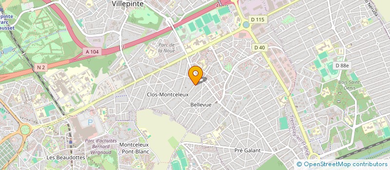 localisation de l'entreprise CASA à VILLEPINTE