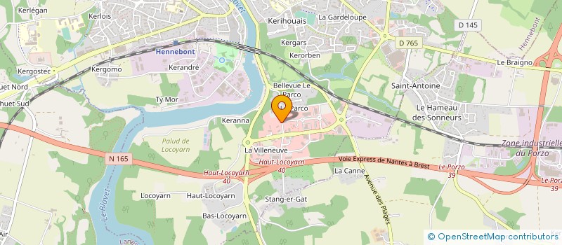 localisation de l'entreprise CASA  HENNEBONT