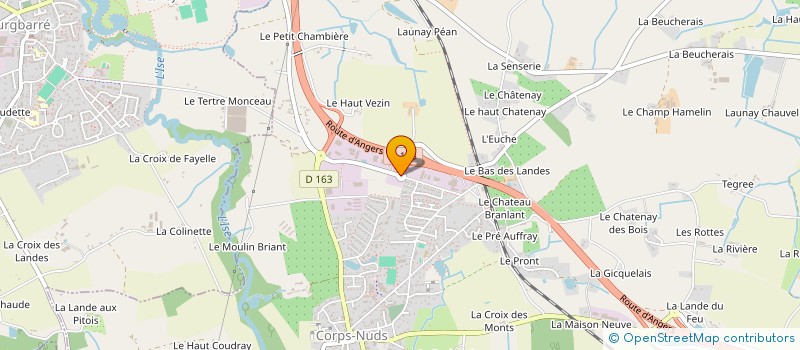 localisation de l'entreprise CASA  CORPS-NUDS