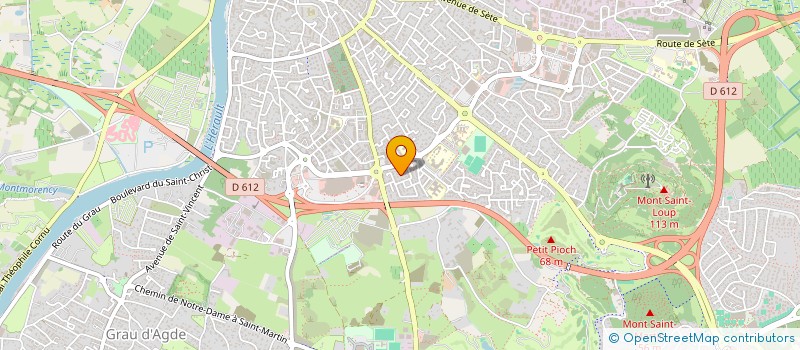 localisation de l'entreprise CASA  AGDE