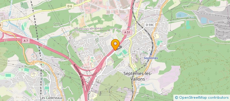 localisation de l'entreprise CASA AUTOS à SEPTEMES LES VALLONS
