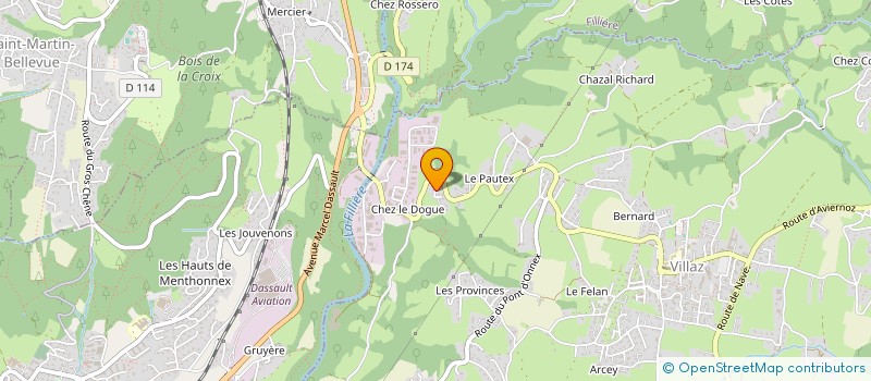 localisation de l'entreprise CASA BIANCO  VILLAZ