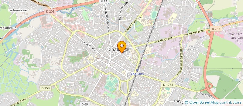 localisation de l'entreprise CASA BLANCA à CHALLANS