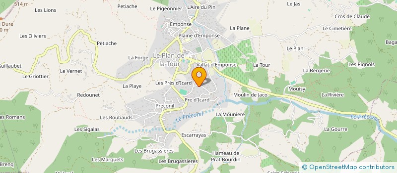 localisation de l'entreprise CASA BLANCA SCI  LE PLAN-DE-LA-TOUR