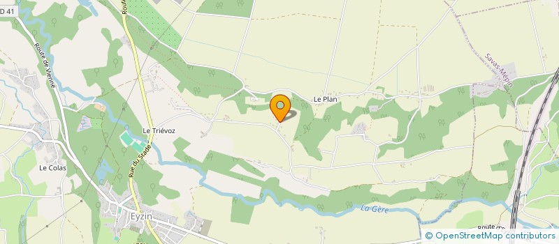 localisation de l'entreprise CASA BRIGNONE  EYZIN-PINET