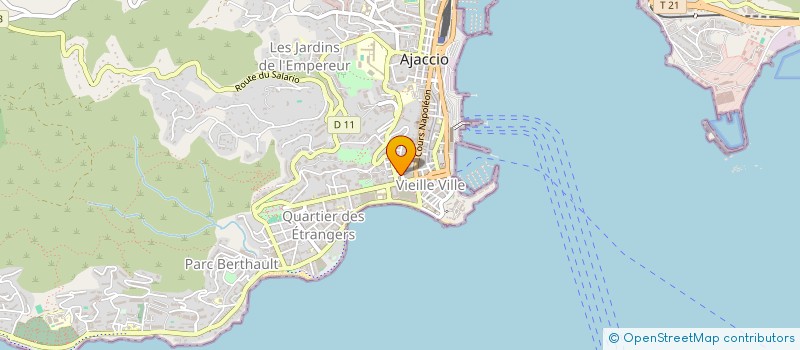 localisation de l'entreprise CASA BUONAPARTE à AJACCIO