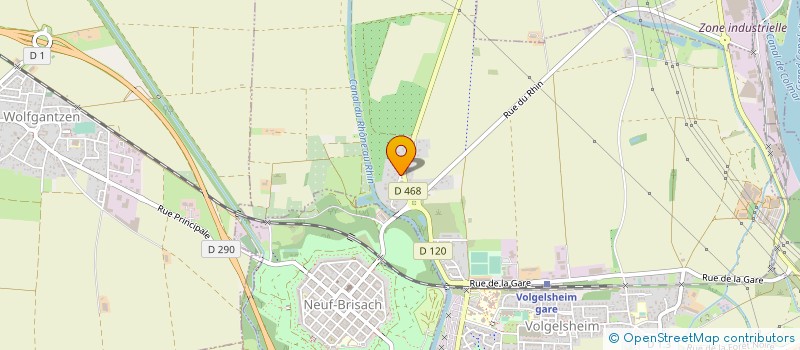 localisation de l'entreprise CASA CARREAUX  VOLGELSHEIM